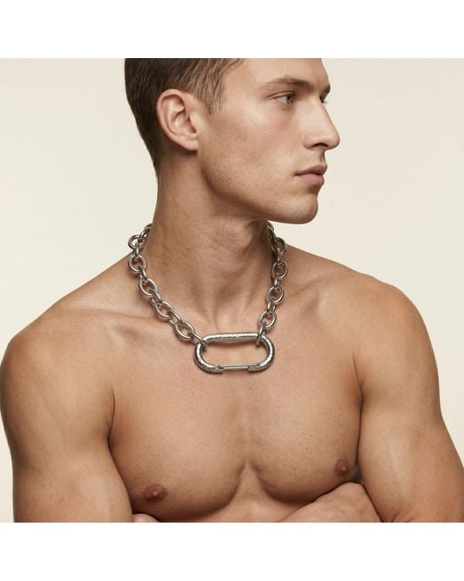 Jaredjamin White Large Oval Carabiner Clicker Clasp