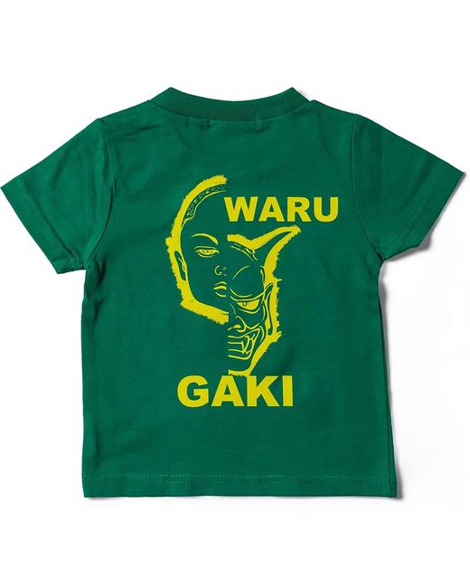 TOKKOU Green Warugaki Basic T-Shirt For Kids for men