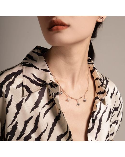 Far East Jewelry Metallic Handcrafted & Crystal Autumn Sound Necklace