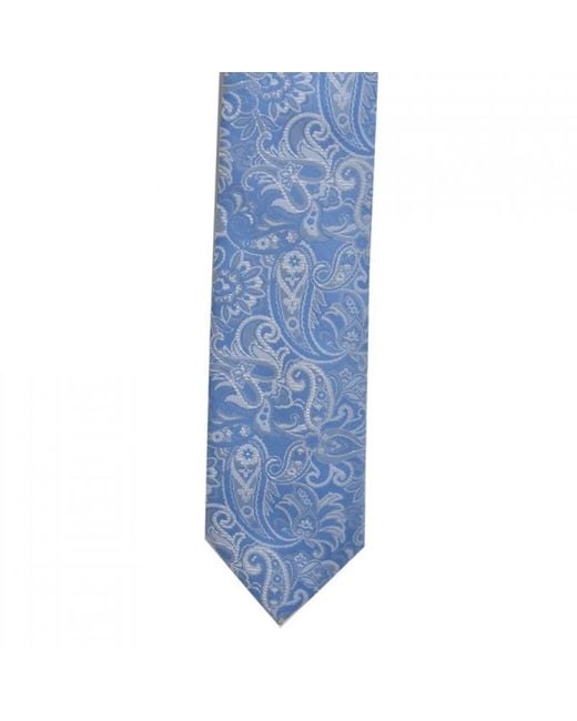 DAVID WEJ Blue Paisley Tie – for men