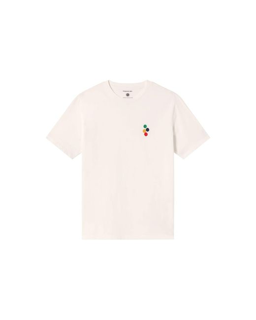 Thinking Mu White Embroidered Organic Cotton Bubbles Tee for men