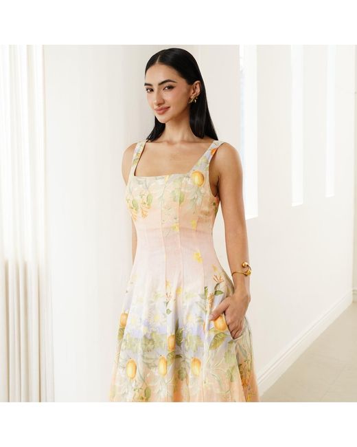 Yumi Kim Metallic Sienna Linen Dress