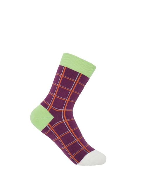Peper Harow - Made in England Green Snowflake & Grid Socks Bundle