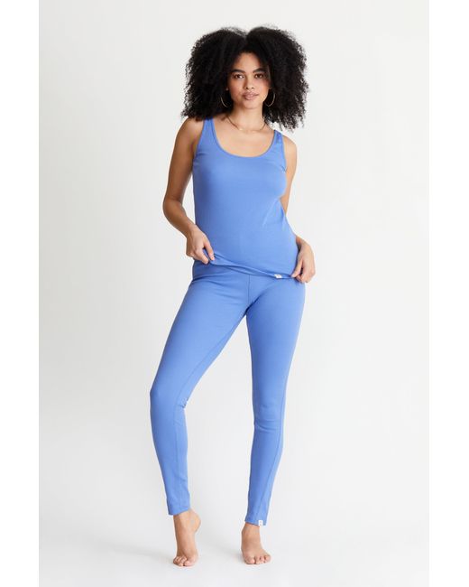 LOVETRUST Blue Pima Rib Knit L&L Legging