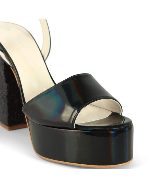 Terry De Havilland Blue Nova Crystal Platform Heels