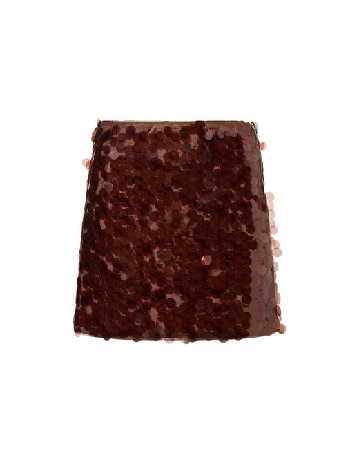 Amy Lynn Brown Gloria Disc Sequin Mini Skirt