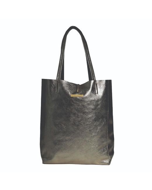 Betsy & Floss Black Milan Soft Leather Tote Bag