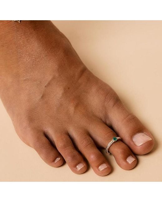 Charlotte's Web Jewellery Green Lalita Midi / Toe Ring