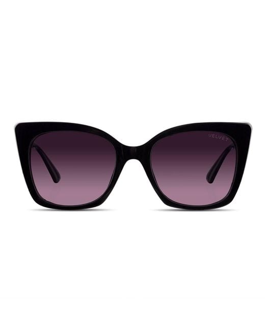 Velvet Eyewear Purple Cat Eye Sunglass