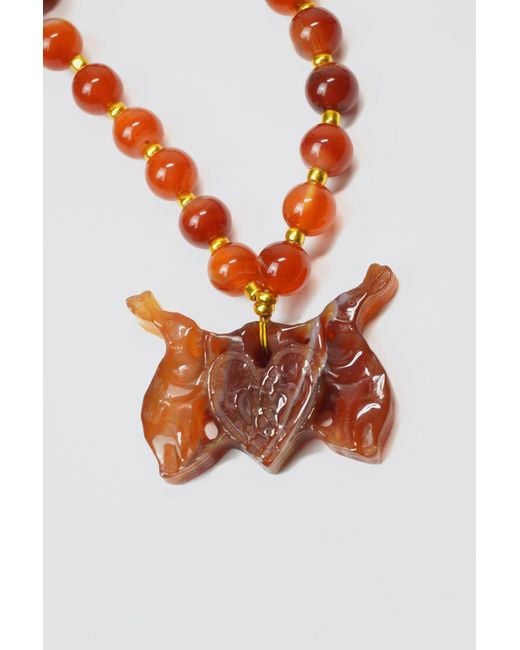 Natalia Petruch Red Mystic Rabbit Necklace