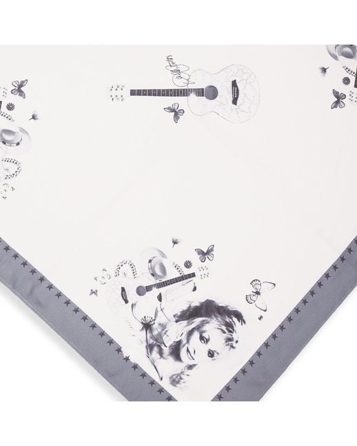 Black Cake Metallic Limited Edition Dolly Parton Love Butterflies Bandana Scarf