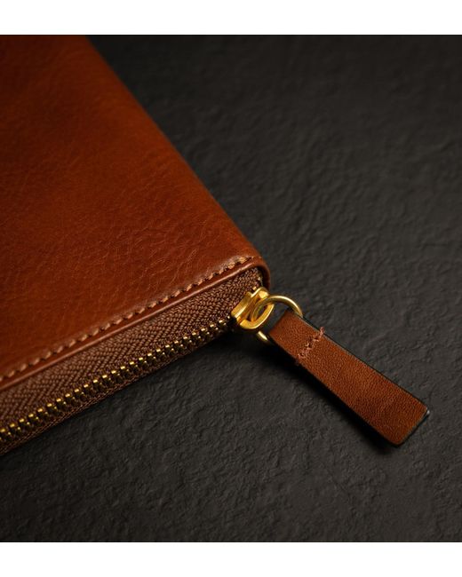 Time Resistance Brown Leather Continental Wallet