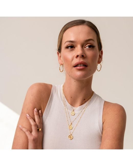 Dower & Hall Metallic Large Oval Waterfall Hoops