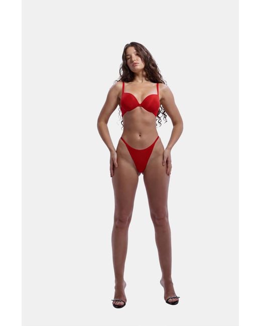 GOD SAVES QUEENS Red Second Skin Ultimate Push-Up Bra Rose