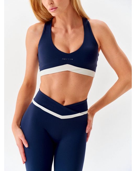 Revyve Active Blue Signature V-Sculpt Midnight Leggings