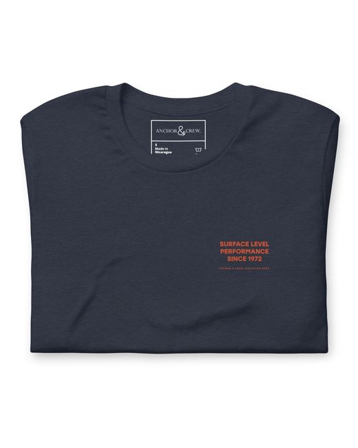 Anchor and Crew Blue Personal Best-Ish Swimming League Organic Cotton T-Shirt