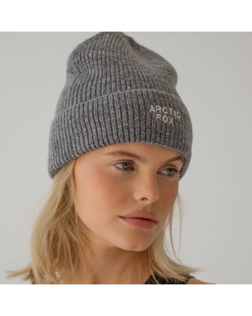 Arctic Fox & Co. Gray The Embroidered Beanie