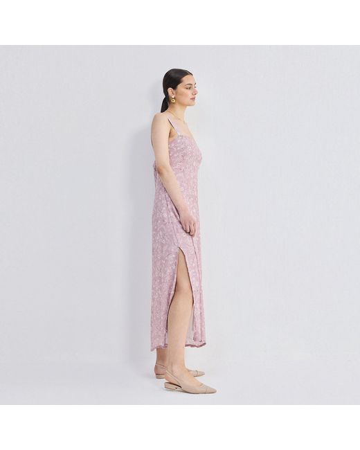 REISTOR Pink Perfect Floral Maxi With Tapered Straps