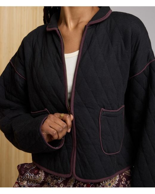 Known Supply Black Elderberry Quilted Jacket