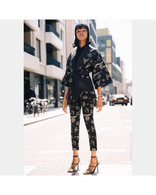 GeeGee Collection Zodiac Trousers Black