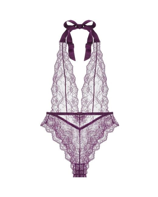 Journelle Purple Anais Bodysuit Violette