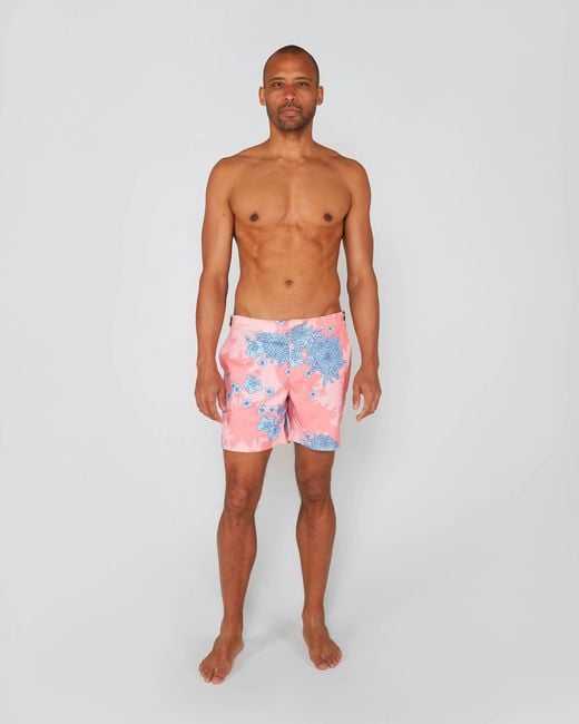 Lords of Harlech Pink Pool Mumms Dream Swim Short for men