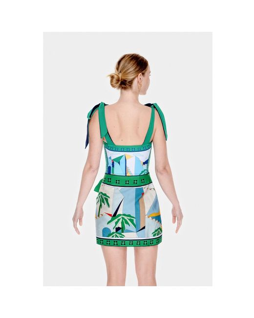 Jessie Zhao New York Green Swim Cover Up Skirt- Wonderland