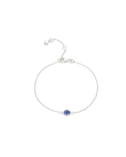 Auree Jewellery White Hampton Sapphire & Sterling Bracelet