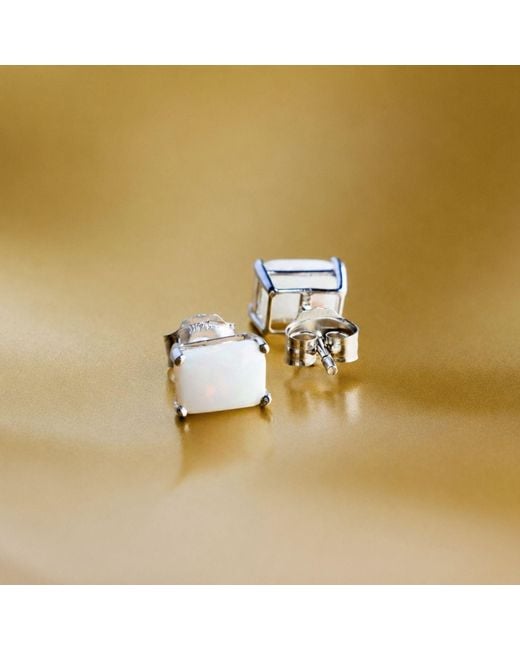 Belinda Jewelz White Opal Stud Earrings