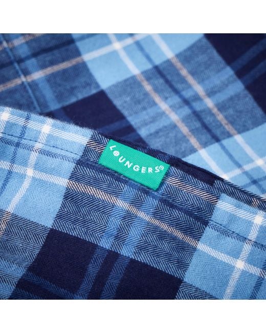 Lounge Blue Soft, Breathable Organic Brushed Cotton Loungewear Trousers