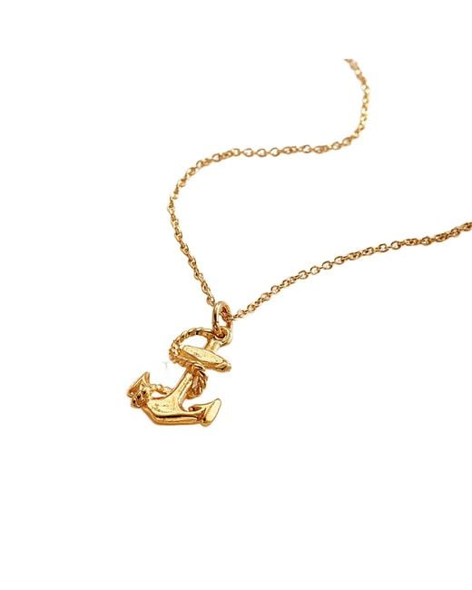 Posh Totty Designs Metallic Rope & Anchor Necklace