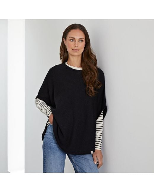 Cove Black Striped Long Length Layering Tee