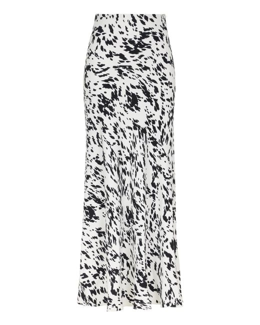 Nocturne White Printed Maxi Skirt