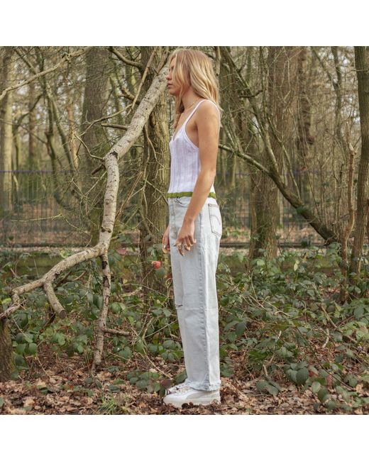 Cara & The Sky White Jodie Ribbed Knitted Cami Vest
