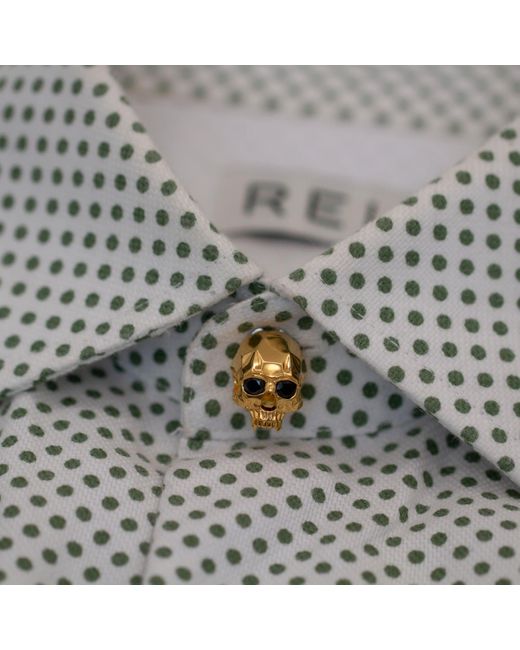 Kasun Metallic Vampire Skull Button Cover for men