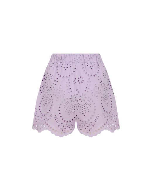Thisisu Collection Purple Solstice Short -High Waist Broderie Short