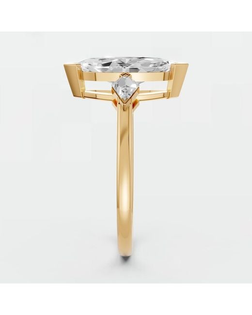 Aya Fine Jewelry Metallic 2.50 Ct Marquise Lab Grown Diamond Engagement Ring