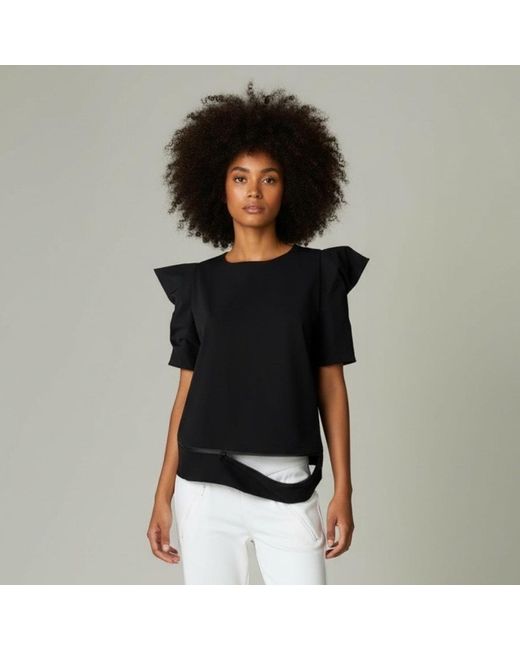 SNIDER Black Deconstructed Top