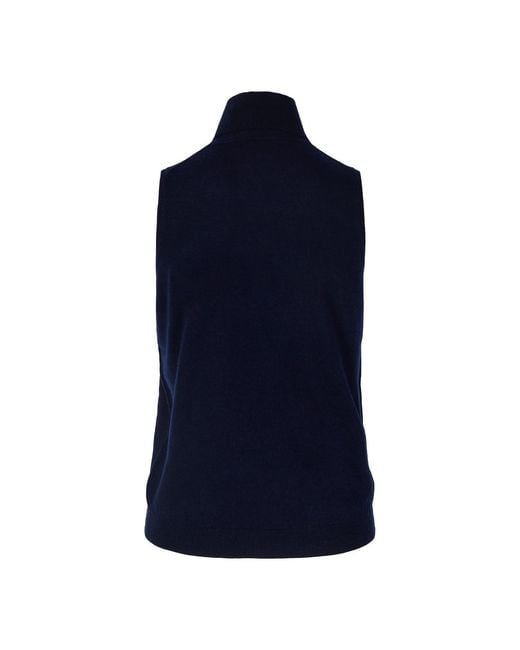 tirillm Blue Alicia Sleeveless Merino Wool Top