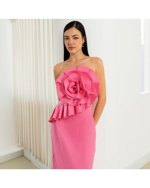 Yumi Kim Pink Rio Linen Dress
