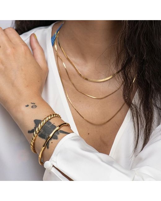 Divine Aria Metallic Twisted Indian Bangle Tarnish Free