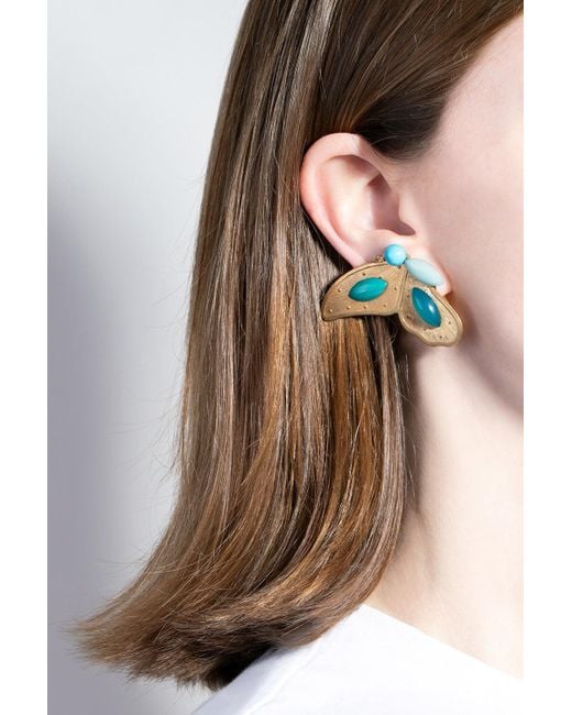 Pats Jewelry Blue Butterfly Earring