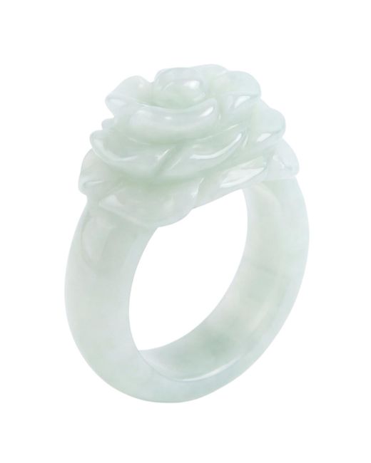 seree Blue Rose Off Jade Ring