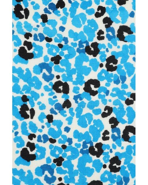 Mercy Delta Blue Cashmere Square Scarf Pina Colada Aqua