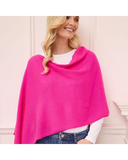 Cove Pink Lucy Neon Multi Way Cashmere Wrap
