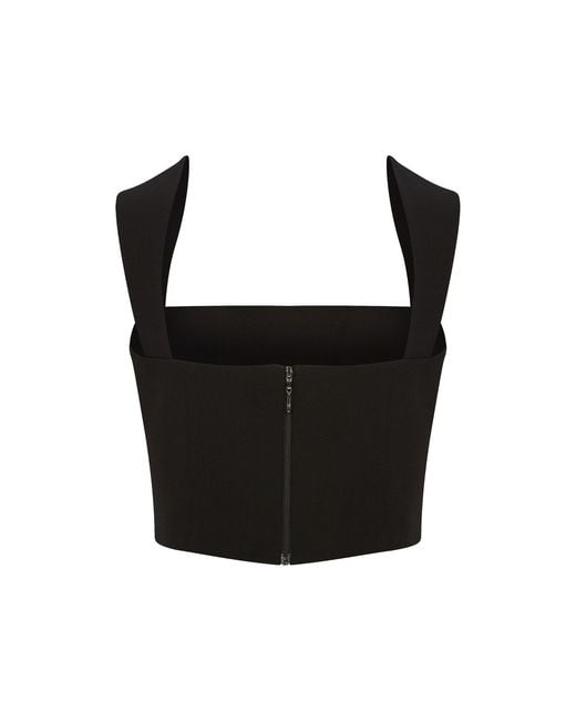 Maan Istanbul Black Strap Zippered Bustier