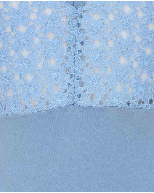 Sophie Cameron Davies Blue Lace Back Maxi Dress