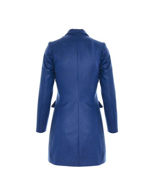 AVENUE No.29 Blue Double Breasted Wool Blazer Dress