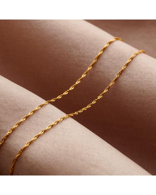 Posh Totty Designs Blue 9Ct Twisted Anklet