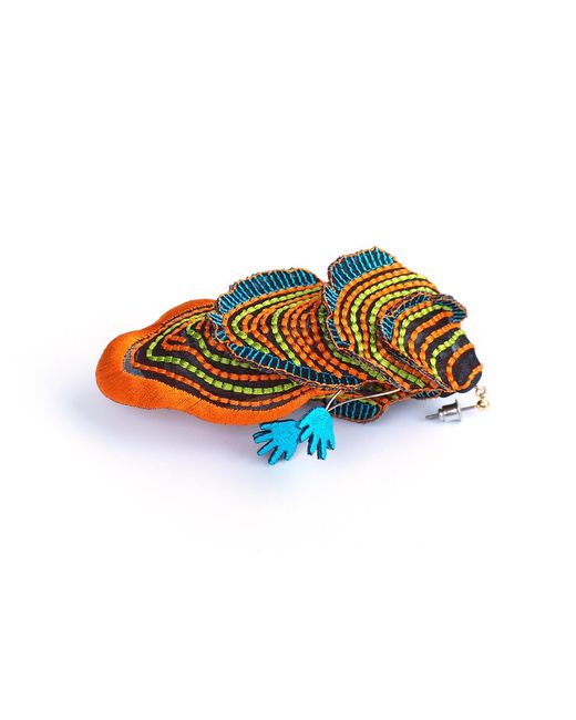 Nana Watanabe Multicolor See The Light Luminous Embroidered Earrings